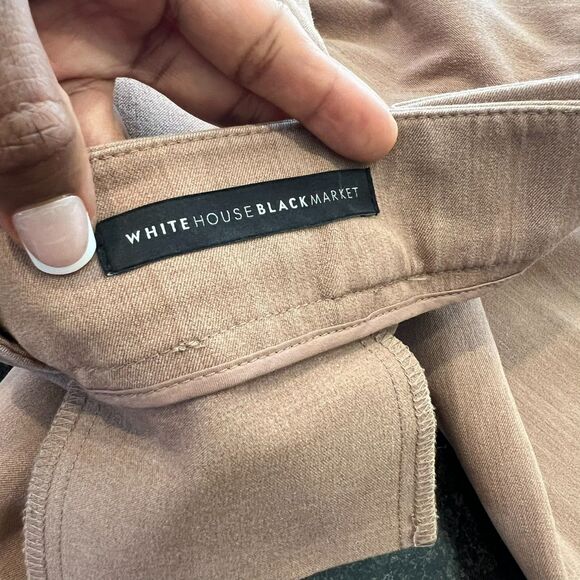 White House Black Market Women’s “The Slim Flare” Dress Pants Taupe Size 2 O - Picture 13 of 16
